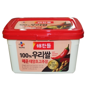 CJ 해찬들 우리쌀로 만든 매운 태양초 고추장 3kg